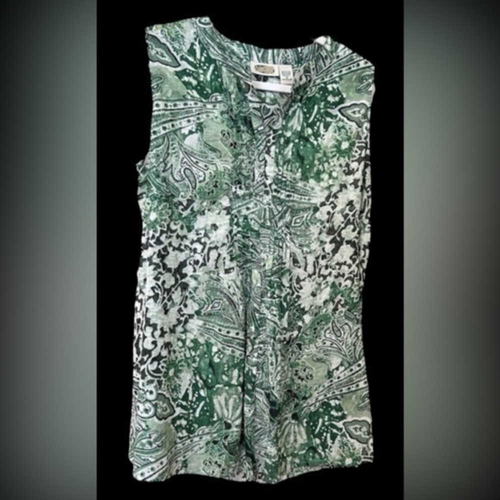 Green Cotton Tunic, Medium